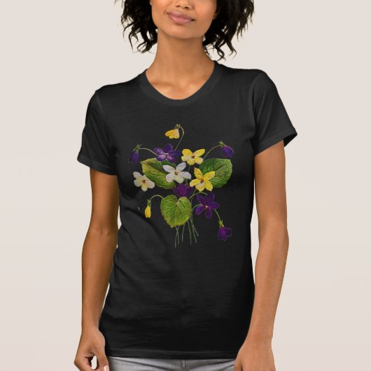 シボ刺繍で行われるワイルドバイオリッツの盛り合わせ Tシャツ (正面)