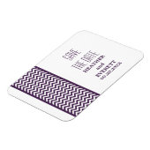 シボ縁どロンは日付磁石、紫を保存 マグネット (左側)