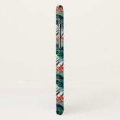 シマウマおよびエキゾチックな花模様|のモノグラム Case-Mate iPhoneケース (裏面/左)