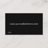 シマウマおよび赤いプロフィールの名刺2 名刺 (裏面)