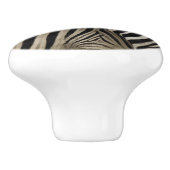 シマウマが尾に向かう セラミックノブ (側面)