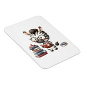 シマウマが本を読む マグネット (右側)