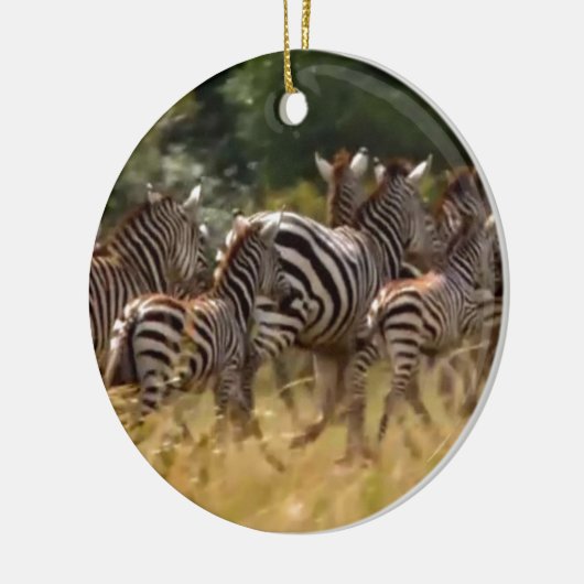 シマウマが移動:千マイルの旅 セラミックオーナメント (左)