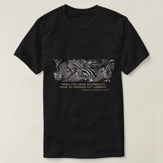 シマウマではない馬 Tシャツ (デザイン正面)