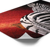 シマウマとオキペッカー ポスター (角)