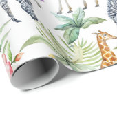 シマウマとキリン ラッピングペーパー (ロールコーナー)