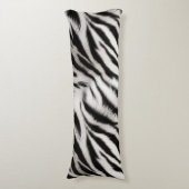 シマウマとヒョウの獣毛 ボディピロー (正面縦)