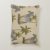 シマウマとヤシの木 アクセントクッション (裏面(縦))