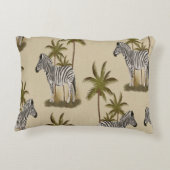 シマウマとヤシの木 アクセントクッション (裏面)