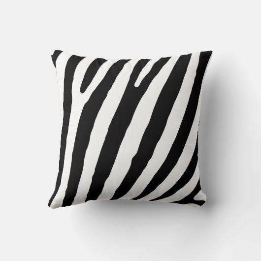 シマウマによって印刷されるエレガントなアクセントのソファのクッション クッション (裏面)