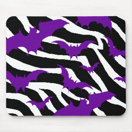 シマウマのこうもり マウスパッド (正面)