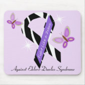 シマウマのようなEhlers-Danlos EDSの戦い マウスパッド (正面)