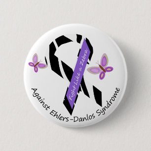 シマウマのようなEhlers-Danlos EDSの戦い 缶バッジ