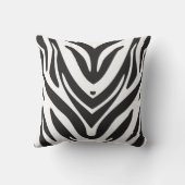 シマウマのアニマルプリントの装飾用クッション クッション (裏面)