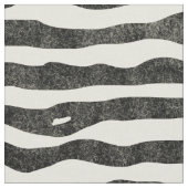 シマウマのアニマルプリントの黒のベージュ色の縞模様 ファブリック (クローズアップ)