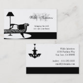 シマウマのインテリア・デザイン: 名刺 (正面/裏面)