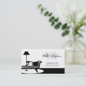 シマウマのインテリア・デザイン: 名刺 (スタンド正面)