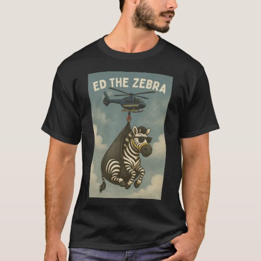 シマウマのエド テネシー脱走ツイッターTシャツ Tシャツ (正面)