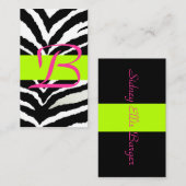 シマウマのエンクロージャカード エンクロージャーカード (正面/裏面)