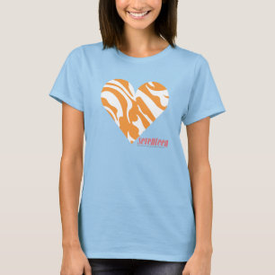 シマウマのオレンジ2 Tシャツ