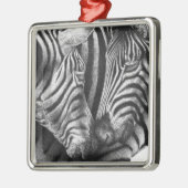 シマウマのオーナメント メタルオーナメント (左)