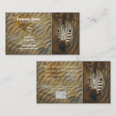 シマウマのカスタマイズ可能なストライプな芸術のプロフィールカード- 名刺 (正面/裏面)