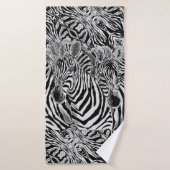 シマウマのカップルのバスタオ絵画ル – s バスタオル (バスタオル)