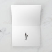 シマウマのグリーティングカード カード (内部)