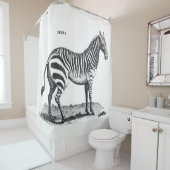 シマウマのシャワー・カーテン シャワーカーテン (インサイチュ)