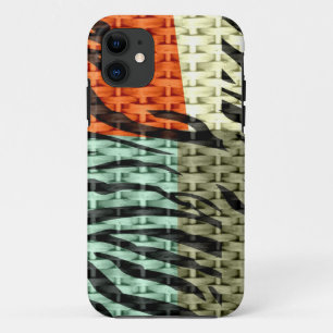 シマウマのシームレスなカラフル動物の皮膚組織 iPhone 11 ケース