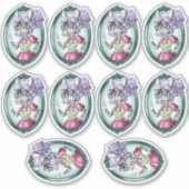 シマウマのステッカー シール (正面)