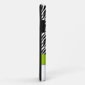 シマウマのストライプなモノグラムの緑のiPhone 5の場合 Case-Mate iPhoneケース (裏面/右)