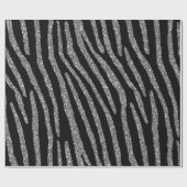 シマウマのストライプな優雅 ラッピングペーパー (フラット)