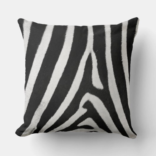シマウマのストライプ クッション (正面)