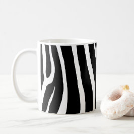 シマウマのストライプ コーヒーマグカップ