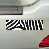 シマウマのストライプ バンパーステッカー (車上)
