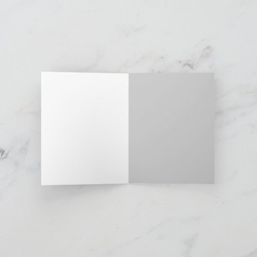 シマウマのスマイルNotecard カード (内部)