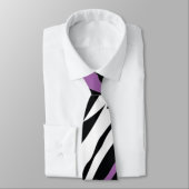 シマウマのタイ-紫色 ネクタイ (タイ)