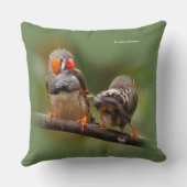 シマウマのチチョウの生意気なペア クッション (裏面)