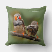 シマウマのチチョウの生意気なペア クッション (正面)