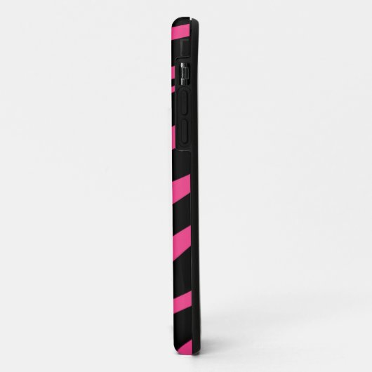 シマウマのトラのストライプな皮のガーリーでシックな自然パターン Case-Mate iPhoneケース (裏面/左)