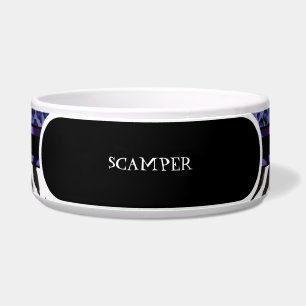 シマウマのヒョウのプリントの皿を食べ物を与える大きいドッグフード ボウル