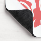 シマウマのピンク3 マウスパッド (コーナー)