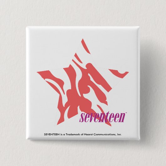 シマウマのピンク3 缶バッジ (正面)