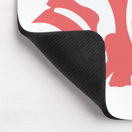 シマウマのピンク4 マウスパッド (コーナー)