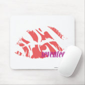 シマウマのピンク マウスパッド (マウス)