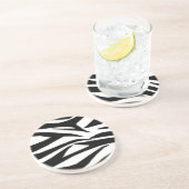 シマウマのプリントのコースター コースター (側面)