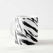 シマウマのプリントのマグ コーヒーマグカップ (正面左)