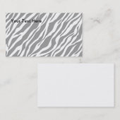 シマウマのプリントの名刺 名刺 (正面/裏面)