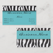 シマウマのプリントの名刺 名刺 (正面/裏面)